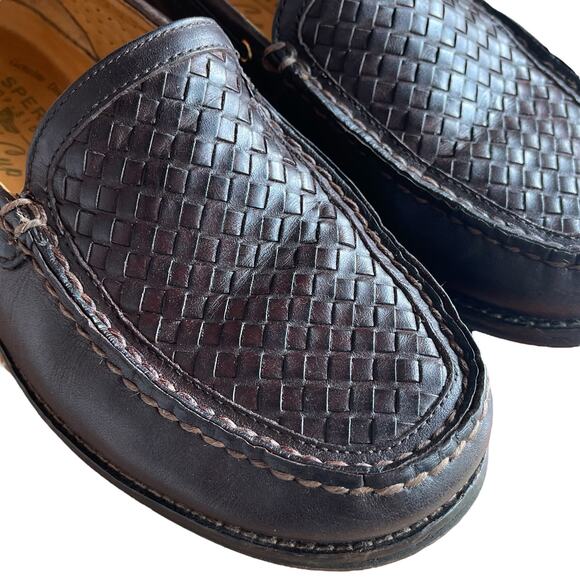 Sperry Gold Cup Brown Leather Leather Loafers Mens Shoes SIZE 8 Classic Elevated - Picture 3 of 12